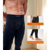 imageDAVID ARCHY Mens Lightweight Thermal Underwear  Breathable Comfort for Cool Weather Ideal for Active UseBlackNavy Blue