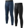 imageDAVID ARCHY Mens Lightweight Thermal Underwear  Breathable Comfort for Cool Weather Ideal for Active UseBlackNavy Blue