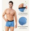 imageDAVID ARCHY Mens Trunks Underwear Rayon Made from Bamboo Breathable Pouch Underwear for Men 7 Pack35 in 7 PackyellowGreenOrangeRedBlueBrick Red