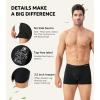 imageDAVID ARCHY Mens Trunks Underwear Rayon Made from Bamboo Breathable Pouch Underwear for Men 7 PackBlack  35 in 7 Pack