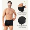 imageDAVID ARCHY Mens Trunks Underwear Rayon Made from Bamboo Breathable Pouch Underwear for Men 7 PackBlack  35 in 7 Pack