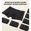 imageDAVID ARCHY Mens Trunks Underwear Rayon Made from Bamboo Breathable Pouch Underwear for Men 7 PackBlack  35 in 7 Pack