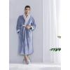 imageDAVID ARCHY Mens Robe Warm and Soft Cozy Coral Plush Fleece Long BathrobeMoonlight Blue