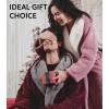 imageDAVID ARCHY Mens Soft Fleece Plush Robe Full Length Long BathrobeDark Gray  Shu Velveteen