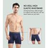 imageDAVID ARCHY Mens Underwear WickingMoisture Cooling Rayon Made From Bamboo Boxer Briefs with Support Pouch Fly 4 or 7 PackBlack1dark Gray1navy Blue1  65 in 3 Pack With Fly