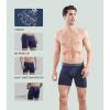 imageDAVID ARCHY Mens Underwear WickingMoisture Cooling Rayon Made From Bamboo Boxer Briefs with Support Pouch Fly 4 or 7 PackBlack1dark Gray1navy Blue1  65 in 3 Pack With Fly