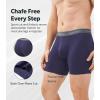 imageDAVID ARCHY Mens Underwear WickingMoisture Cooling Rayon Made From Bamboo Boxer Briefs with Support Pouch Fly 4 or 7 PackDark BlueOlive GreenBlack Purple
