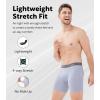 imageDAVID ARCHY Mens Underwear WickingMoisture Cooling Rayon Made From Bamboo Boxer Briefs with Support Pouch Fly 4 or 7 PackLight GrayLight BlueBlueLight Green