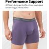 imageDAVID ARCHY Mens Underwear WickingMoisture Cooling Rayon Made From Bamboo Boxer Briefs with Support Pouch Fly 4 or 7 PackMulticolor 7pack