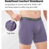 imageDAVID ARCHY Mens Underwear WickingMoisture Cooling Rayon Made From Bamboo Boxer Briefs with Support Pouch Fly 4 or 7 PackMulticolor 7pack