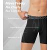 imageDAVID ARCHY Mens Performance Boxer Briefs 3 Pack 3D Support Pouch ampamp No RideUp Design MoistureWicking Sport UnderwearA1 blackDark GrayNavy Blue  Mesh With Fly