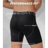 imageDAVID ARCHY Mens Performance Boxer Briefs 3 Pack 3D Support Pouch ampamp No RideUp Design MoistureWicking Sport UnderwearA1 blackDark GrayNavy Blue  Mesh With Fly