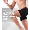 imageDAVID ARCHY Mens Performance Boxer Briefs 3 Pack 3D Support Pouch ampamp No RideUp Design MoistureWicking Sport UnderwearA2 black  Mesh With Fly