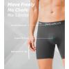 imageDAVID ARCHY Mens Performance Boxer Briefs 3 Pack 3D Support Pouch ampamp No RideUp Design MoistureWicking Sport UnderwearB1 solid No Flyblack