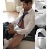imageDAVID ARCHY Mens Soft Underwear Micro Modal Dual Pouch Trunks Ball Pouch Bulge Enhancing Boxer Briefs for Men 3 or 4 PackA7  White  25 in 4 Pack