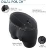 imageDAVID ARCHY Mens Soft Underwear Micro Modal Dual Pouch Trunks Ball Pouch Bulge Enhancing Boxer Briefs for Men 3 or 4 PackB2  Black  65 in 3 Pack