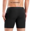 imageDAVID ARCHY Mens Soft Underwear Micro Modal Dual Pouch Trunks Ball Pouch Bulge Enhancing Boxer Briefs for Men 3 or 4 PackB2  Black  65 in 3 Pack