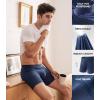 imageDAVID ARCHY Mens Soft Underwear Micro Modal Dual Pouch Trunks Ball Pouch Bulge Enhancing Boxer Briefs for Men 3 or 4 PackB3  BlackCharcoalNavy  65 in 3 Pack