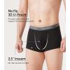 imageDAVID ARCHY Mens Trunks Underwear Soft Breathable Rayon Made from Bamboo Trunk No Fly PouchA  Black4 Pack