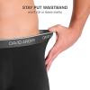 imageDAVID ARCHY Mens Trunks Underwear Soft Breathable Rayon Made from Bamboo Trunk No Fly PouchA  Black4 Pack