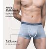 imageDAVID ARCHY Mens Trunks Underwear Soft Breathable Rayon Made from Bamboo Trunk No Fly PouchA  BlackDark GrayGreenGray4 Pack