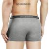 imageDAVID ARCHY Mens Trunks Underwear Soft Breathable Rayon Made from Bamboo Trunk No Fly PouchA  Heather Gray4 Pack