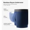 imageDAVID ARCHY Mens Trunks Underwear Soft Breathable Rayon Made from Bamboo Trunk No Fly PouchB  BlackNavy BlueDark GrayPale Green4 Pack  No Fly