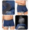 imageDAVID ARCHY Mens Trunks Underwear Soft Breathable Rayon Made from Bamboo Trunk No Fly PouchB  Navy BlueDark Gray4 Pack  No Fly