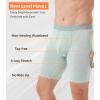 imageDAVID ARCHY Mens Underwear Boxer Briefs Breathable Soft MoistureWicking with Fly Underwear Long Leg 8quot for Men 3 PackLong Leg 8  GrayBlueGreen  3 Pack
