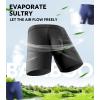 imageDAVID ARCHY Mens Underwear Boxer Briefs Breathable Soft MoistureWicking with Fly Underwear for Men MultipackA1  55  Black  4 Pack