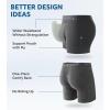 imageDAVID ARCHY Mens Underwear Boxer Briefs Breathable Soft MoistureWicking with Fly Underwear for Men MultipackA3  55  Dark Grey  4 Pack