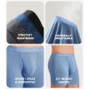 imageDAVID ARCHY Mens Underwear Boxer Briefs Breathable Soft MoistureWicking with Fly Underwear for Men MultipackA3  55  Dark Grey  4 Pack