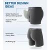 imageDAVID ARCHY Mens Underwear Boxer Briefs Breathable Soft MoistureWicking with Fly Underwear for Men MultipackA4  55  BlackDark Gray  4 Pack