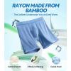 imageDAVID ARCHY Mens Underwear Boxer Briefs Breathable Soft MoistureWicking with Fly Underwear for Men MultipackA8  55  Moonlight BluePale GreenAiry BlueBlack  4 Pack
