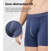 imageDAVID ARCHY Mens Underwear Boxer Briefs Breathable Soft MoistureWicking with Fly Underwear for Men MultipackZ1  55  Dark GreenBluePurpleGrey  4 Pack