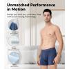 imageDAVID ARCHY Mens Underwear Boxer Briefs Breathable Soft MoistureWicking with Fly Underwear for Men MultipackZ1  55  Dark GreenBluePurpleGrey  4 Pack