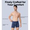imageDAVID ARCHY Mens Underwear Boxer Briefs Breathable Soft MoistureWicking with Fly Underwear for Men MultipackZ1  55  Dark GreenBluePurpleGrey  4 Pack