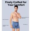 imageDAVID ARCHY Mens Underwear Boxer Briefs Breathable Soft MoistureWicking with Fly Underwear for Men MultipackZ2  55  Light BlueBlueGreenGray  4 Pack