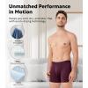 imageDAVID ARCHY Mens Underwear Boxer Briefs Breathable Soft MoistureWicking with Fly Underwear for Men MultipackZ3  55  BlackGray BlueVioletPurple  4 Pack