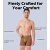 imageDAVID ARCHY Mens Underwear Boxer Briefs Breathable Soft MoistureWicking with Fly Underwear for Men MultipackZ3  55  BlackKhakiGreenBrown  4 Pack
