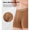 imageDAVID ARCHY Mens Underwear Boxer Briefs Breathable Soft MoistureWicking with Fly Underwear for Men MultipackZ3  55  BlackKhakiGreenBrown  4 Pack