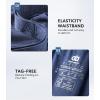 imageDAVID ARCHY Mens Underwear Boxer Briefs Breathable Soft MoistureWicking with Fly Underwear for Men MultipackZ3  55  Dark BlueBrownOlive GreenGray  4 Pack