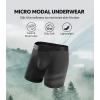 imageDAVID ARCHY Mens Underwear Ultra Soft Micro Modal Support Pouch Trunks Moisture Wicking Boxer Briefs for Men 3 or 4 PacksBlack  a