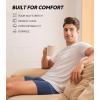 imageDAVID ARCHY Mens Underwear Ultra Soft Micro Modal Support Pouch Trunks Moisture Wicking Boxer Briefs for Men 3 or 4 PacksBlackNavy BlueDark Gray