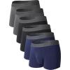 C  Black /Navy Blue/Dark Gray-6 Pack  No Fly  3''