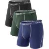 imageDAVID ARCHY Mens Underwear Quick Dry Boxer Briefs Sports Breathable Underwear in 3 Pack No Fly