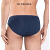 imageDAVID ARCHY Mens 4 Pack Micro Modal Underwear Low Rise Bikinis M BlackNavy Blue