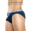 imageDAVID ARCHY Mens 4 Pack Micro Modal Underwear Soft Breathable Ultra Big Pouch Bikinis M Dark GrayNavy Blue