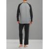 imageDAVID ARCHY Mens Pajamas Set  Soft Pj Sets for Men Long Sleeve Pajamas Men Cotton Mens Pjs Sets Loungewear with PocketsBlack