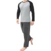 imageDAVID ARCHY Mens Pajamas Set  Soft Pj Sets for Men Long Sleeve Pajamas Men Cotton Mens Pjs Sets Loungewear with PocketsBlackplaid